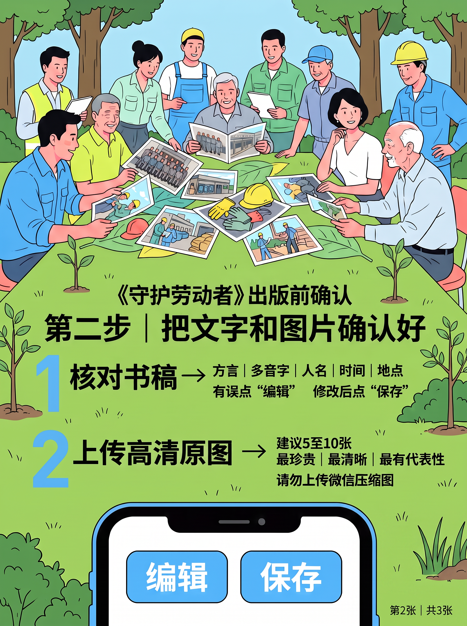 第二步:把文字和图片确认好